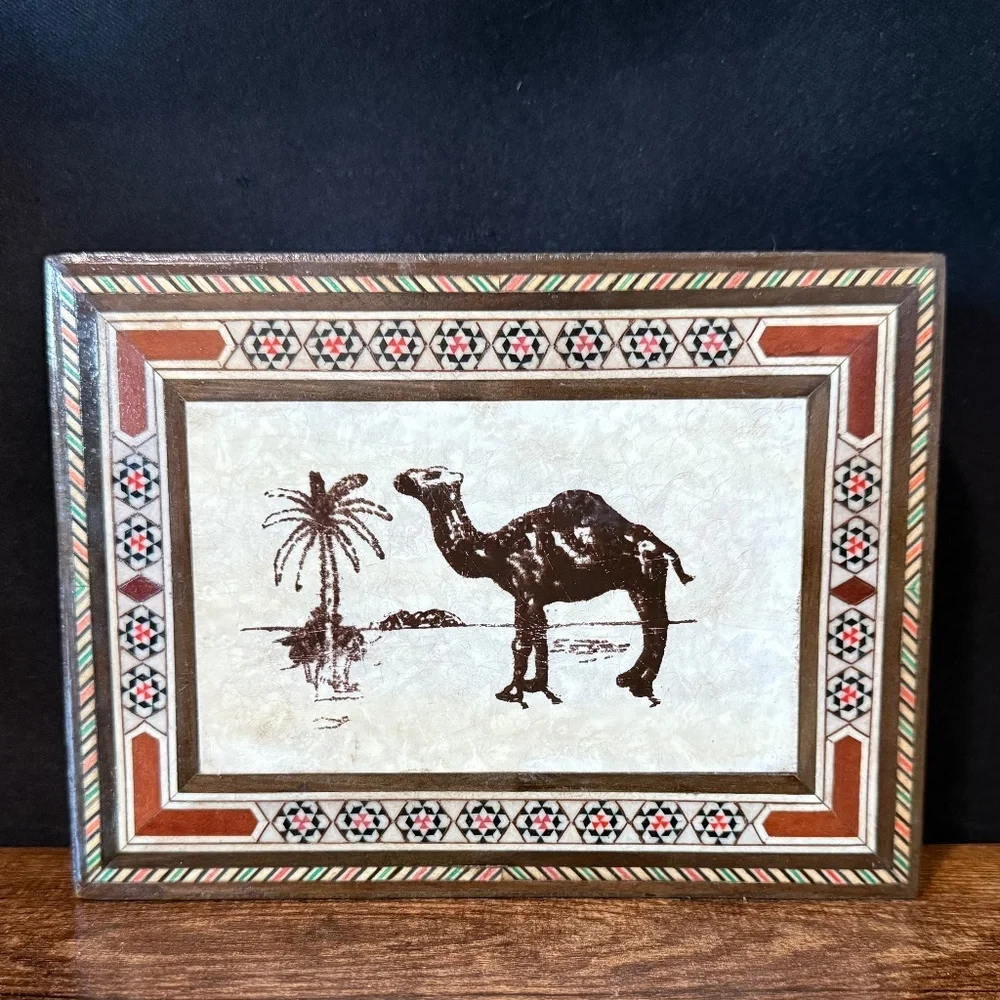 Jewelry Box and/or Storage Box with Camel on Lid